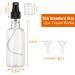 30 Pack 2 oz Fine Mist Mini Clear Spray Bottles - Essential Oils, Travel Perfumes - Refillable & Reusable Travel Bottles - Buy Online on GoSupps.com