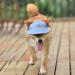 Adjustable Summer Sun Hood for Dogs - Baseball Cap with Ears | Outdoor Sun Protection for Small & Medium Pets | Large Pink Option - Buy Online on GoSupps.com