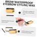 Angoily 2 Pcs Styling Cream Wax and Clear Brow Wax Makeup Wax Stick Earth Tones - Buy Online on GoSupps.com