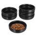 OUNONA 18 Pcs Japanese Seasoning Dish Serving Utensils I'm Wow Grilling Accessories Ceramic Dip Bowls Chafing Dishes Black Flatware Seasoning Bowl Dressing Dishes Side Dish re-usable 9X2.5CMx3pcs Blackx3pcs