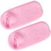 FRCOLOR 2 Pairs Gel Socks Treatment Socks for Foot Care Feet Healing Socks White Cotton Gloves Gel Spa Socks Foot Treatment Socks Ankle Socks Cosmetic Feather Yarn Pink - Buy Online on GoSupps.com
