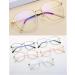 Dauco Blue Light Filter Glasses | Rectangular Anti-Blue Light Glasses for Computer & Gaming | Stylish Black & Ros Gold Options - Buy Online on GoSupps.com
