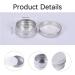 Aluminium Empty Containers 4 Pcs Round Travel Cream Jars 10 ml Empty Aluminium Tins with Lids Little Tin Pots Cosmetic Pots for Lip Balm Lotion Cream Masks Mini Candles Cosmetics (Silver) - Buy Online on GoSupps.com