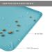 Reopet Silicone Pet Feed Mats - Waterproof Dog & Cat Mats with Elevated Edges (87x57cm) - Turquoise - Best for Mess-Free Feeding - Buy Online on GoSupps.com