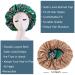 Satin Bonnet for Natural Hair - Reversible Green Silk Sleep Cap for Black Women & Curly Hair - Buy Online on GoSupps.com