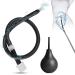 2-er Analdschusche 2023-new 500mm enema for intestinal cleaning (with valve prevents backflow) Analdschusche for anal intercourse Analdschusche woman Analusche Herr Klistier anal plug butt plug anal shower (black) black (500 mm)