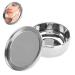 Shaving Soap Bowl Universal Man Stainless Steel Beard Shaving Soap Bowl Stainless Steel Bowl With Lid Suitable for Any Shaving Soap