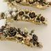 3PCS Retro Rhinestone Flower Hair Barrettes - Elegant Vintage Clips for Women | Stylish Hair Accessories - Buy Online on GoSupps.com