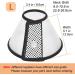 Vivifying Halskrause Dog Collar - Light Plastic Elizabethan Collar for Cats Small Dogs & Rabbits (Black L) | 22.8-26.9cm - International Shipping Available - Buy Online on GoSupps.com