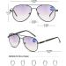 Koosufa Bifocal Reading Sunglasses - Progressive Anti-Blue Light Pilot Glasses for Men & Women | Outdoor Metal Reading Glasses (1.0 to 4.0) - Buy Online on GoSupps.com