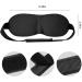 3D Contoured Blackout Sleep Eye Mask for Men and Women - Ultimate Sleeping Aid for Night Sleeping, Travel, and Naps - Soft Comfort Eye Shade Cover and Blindfold in Black - Buy Online on GoSupps.com