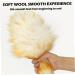 1PC Lambswool Duster with Wooden Handle 21 Inch Anti-Static Feather Duster Flexible Dusters for Cleaning Ceiling Fans Computer Screens Bookshelves 54cm - Buy Online on GoSupps.com