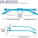 KoKoBin Ultralight Rimless Round Reading Glasses for Men & Women | Fashion Computer Glasses (Blue 2.5 Diopters) - Lightweight Stylish Eyewear - Buy Online on GoSupps.com