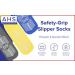 AHS Grippy Hospital Socks 6-Pack - Anti-Slip Polyester-Spandex Knit, Assorted Colors | One Size Fits Most - Buy Online on GoSupps.com
