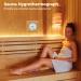YOFAPA 2-in-1 Wooden Sauna Hygrothermograph | Accurate Indoor Humidity & Temperature Measurement | Sauna Thermometer & Hygrometer - Buy Online on GoSupps.com