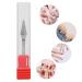 Tungsten Steel Nail Art Manicure Drill Bits Electric Pedicure Manicure Grinding Head for Filing Acrylic Nails Removing Gel Manicure Pedicure Home Salon Use (red mark)