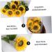 Zerodeko 4pcs Simulated Sunflower Wedding Decorations for Ceremony House Decorations for Home Sunflower Party Supplies Artificial Flower Bouquet Wedding D cor Silk Flower Props Household - Buy Online on GoSupps.com