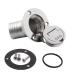 SHENGHUISS 1-1/2"(38mm) Fuel/Gas/Water/DEO Boat Deck Fill/Filler Keyless Cap Marine Stainless Steel 316 Angled Neck Deck Fill Kit 1-1/2" GAS