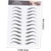 Mipcase 12 sheets Transfer Imitation Girls for Shaping Eyebrows Women Temporary Tattoos Stickers Eyebrow 21x15cm Black - Buy Online on GoSupps.com
