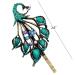 Blue Peacock Style 2PCS Hair Clips Set - Retro Vintage Hairpins for Women and Girls | Headwear Styling Tools and Accessories - Buy Online on GoSupps.com