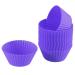 sourcing map 25pcs Wax Melt Warmer Liner Silicone for Candle Fragrance Melter Purple