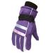 PVCS Winter Gloves for Women Ski Gloves Kids Waterproof Insulated Gloves Cycling Working Hiking Gloves Warm Unisex Gloves 03#purple