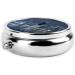 Chicago Reflected Round Pill Box - 3 Compartment Portable Travel Medicine Organizer - Mini Decorative Pocket Purse for Vitamins & Tablets - Buy Online on GoSupps.com