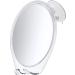 HoneyBull Shower Mirror Fogless for Shaving - with Suction, Razor Holder for Shower & Swivel, Small Mirror, Shower Accessories, Bathroom Mirror, Bathroom Accessories, Holds Razors (White) Alpine White