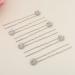 Ammei Crystal Bridal Hair Pins Set - Wedding Hair Accessories with Rhinestone for Brides & Bridesmaids (Silver) - Set of 12 - Buy Online on GoSupps.com