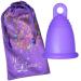 Me Luna Menstrual Cup Sport Ring Blue-Violet Size XL