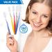 YOUKE OLA 200 Disposable Toothbrushes - Individually Packaged Multi Color Pack - Affordable Bulk Pack for Hotel Guests, Camping, Travel - Medium - Buy Online on GoSupps.com