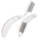 2pcs Foldable Eyebrow Comb Eyebrow Beauty Comb Eyelash Extension Brush Folding Eyelash Comb Spoolie Brush Eyebrow Tools Make up Kit Eyelash Mascara Pp Stainless Steel Eyebrow Brush