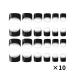 240pcs Black French Manicure Half Nail Tips | DIY Nail Extension Kit - Buy Online on GoSupps.com