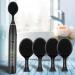 Shop Candore Silicone Face Brushes - Black Carbon-Infused Sonic 2-Piece Set - Recyclable & Compatible with Philips Electric Toothbrush - Buy Online on GoSupps.com