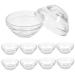 Lot De 10 Bols Transparents En Verre De 7 5 Cm Pour M lange De Masques Faciaux Bol De Rangement Pour Huiles Essentielles Usage Cosm tique Domicile