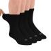 Doctor's Choice diabetic socks for men seamless socks with a non-binding top 4 pairs size L 9-12 & XL 13-15 XL black/crew.