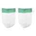 Acoeitl Propane Lantern Mantles U Shape Gas Lamp Covers Easy Put on Burn Fast Evenly Proper Lit Produce Steady Soft Warm Glow Mood Bright Light for Dual Fuel Lanterns Camping Power Outages 2Pcs Green-2.76x3.94"(7x10cm)-2PCS