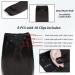 Louttary 20Inch Clip in Extensions Human-Hair Clip Straight Hair Extensions Seamless Skin Weft Clip-on Hair Pieces Easy Install - Buy Online on GoSupps.com