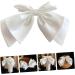 Angoily Bow Hairpin Bowknot Hair Band Bridal Hair Clip Girls Barrettes for Hair Bridal Bow Hair Gems for Women Wedding Hair Accessories Bow Hair Hoop Bride The Photo White Alloy Bow Tie - Buy Online on GoSupps.com