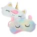 FOMIYES Unicorn Sleeping Mask 2pcs Plush Blindfold Mask Cute Eye Mask Kids Sleep Mask Bed Eye Covers Sleep Mask for Women Girls Kids Favor