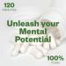Caffeine Theanine Capsules - 100mg Caffeine + 200mg L Theanine for Energy Focus & Pre Workout | Nootropic Supplement | 120 Day Supply - Buy Online on GoSupps.com