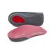 PRO 11 WELLBEING 1 Pair of Slim Fit 3/4 Orthotic Insoles with Heel Pad for Plantar Fasciitis (3/4.5 UK Pink) 3/4.5 UK Pink