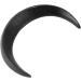 Moon Hairpin Fashion Moon Hair Stick Wooden Lightweight Accessories 2 Sizes Carved for Long Hair (Black) - Buy Online on GoSupps.com