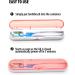 MOOFFZ Smart Toothbrush Case with U V Cleaning Light - Portable Holder for Travel, Camping, School & Home - Pink/White - Buy Online on GoSupps.com