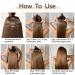 Dark Brown Clip in Hair Extensions 22 Straight Synthetic Hair Piece for Women - 5PCS Set - Buy Online on GoSupps.com