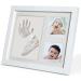 PewinGo Footprint & Handprint Clay Kit Baby Photo Frame Kit for Newborn Baby Girls and Boys Baby Shower Gifts Baby Registry New Parents Gift Perfect Baby Memory and Nursery Room Decoration White