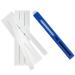 Powerstone Pumice Chisel, Refillable Plastic Handle with 8 Pumice Sticks (.5 x 7.75 Each), High-Density Fine-Grit Pumice Removes Stubborn Stains from Toilets, Tubs, Sinks and More