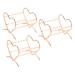 VOCOSTE 3pcs Love Shaped Beauty Egg Holder Makeup Sponge Case Drying Stand Cosmetic Egg Holder Makeup Sponge Storage Metal Sponge Egg Case Rose Gold Tone