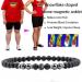 Magnetic Foot Chain - 8.3'' Inner / 6mm - Black Frosted Stone - 2 Packs - Remove Static Electricity & Improve Sleep - Snowflake Magnet Footket - Buy Online on GoSupps.com