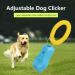 Sky Blue Dog Clicker - Adjustable Pet Training Tool for Dogs Cats & Horses - Improve Training with Finger Clicker - Buy Online on GoSupps.com
